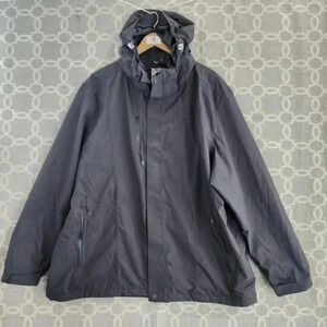 Camel Men's XXL‎ Windbreaker Full Zip Hoodie Gray Jacket
